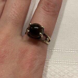 Tigers eye sterling silver ring, size 7